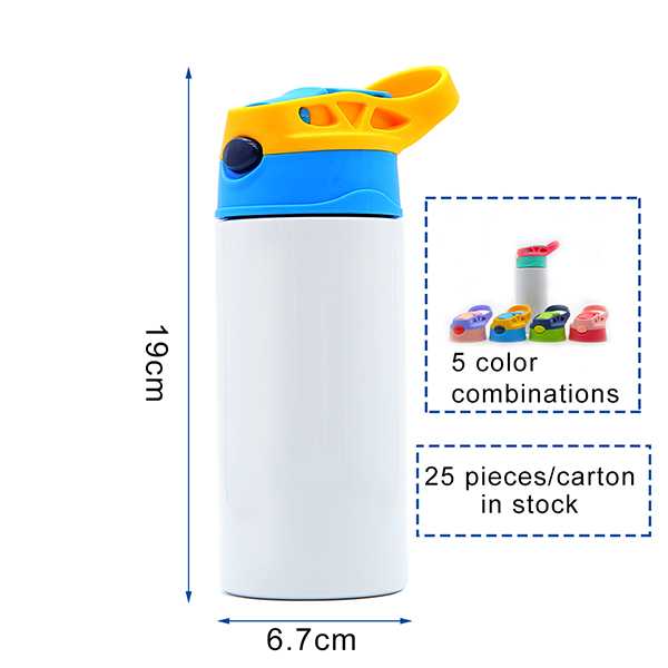 Kid Toddler 12oz Flip Top 350ml Water Bottle Sublimation Tumbler Straight  Double Walled 304 Stainless Steel Water Bottle - China Water Bottles and  Drinkware price